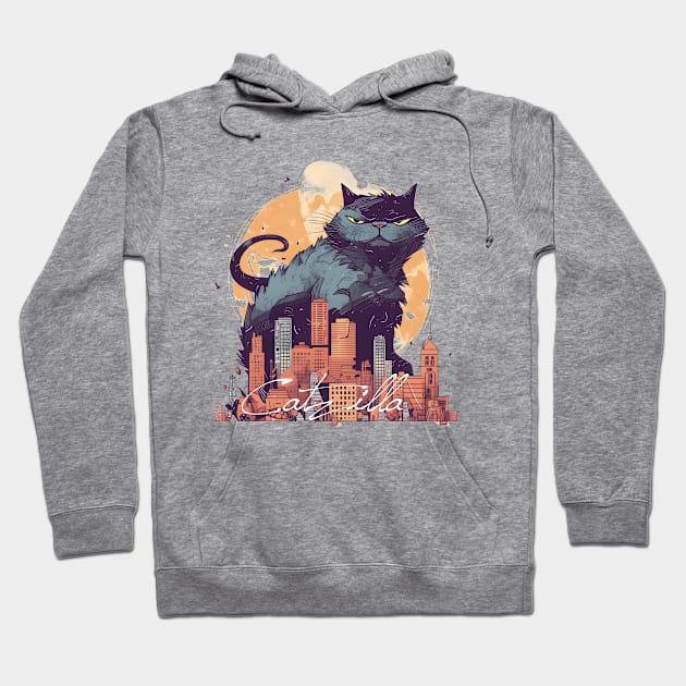 Catzilla Hoodie by ArtRoute02